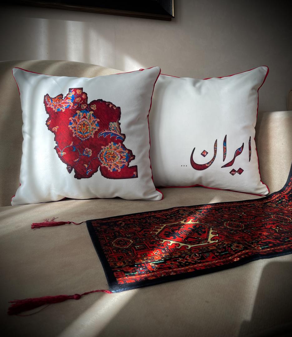 کوسن وطن ابعاد ۴۵*۴۵ با بالشتک